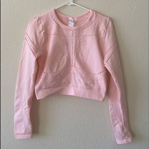 Fabletics Jamie Mesh cropped athletic top